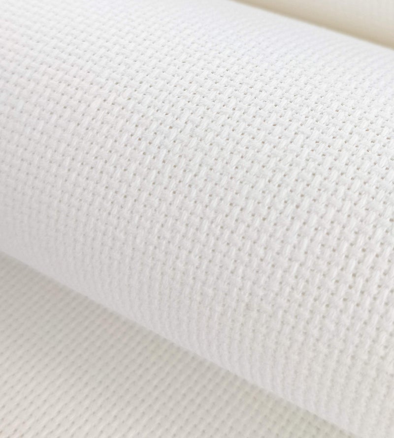 KCS 16CT Counted Cotton Cross Stitch Aida Cloth Fabric (White, 19" x 28") - Image 2
